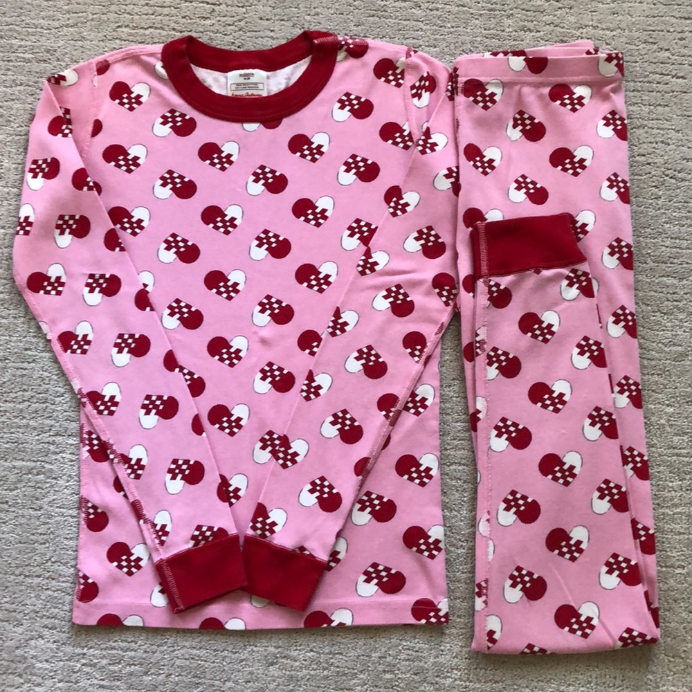Hanna Andersson Heart Long John Pajamas